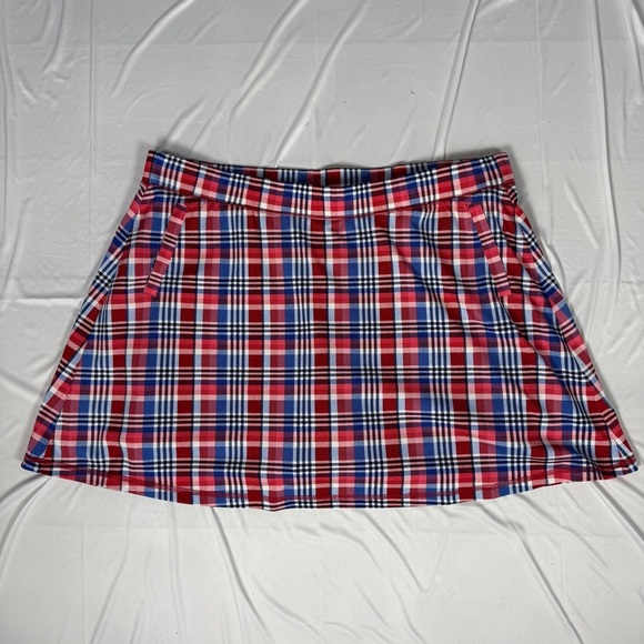 Talbots Red and Blue Plaid Skort Plus Size 3X - Picture 1 of 7